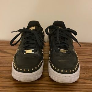 Nike Black and Gold Air Forces 1s US 6 (EU 36.5)
